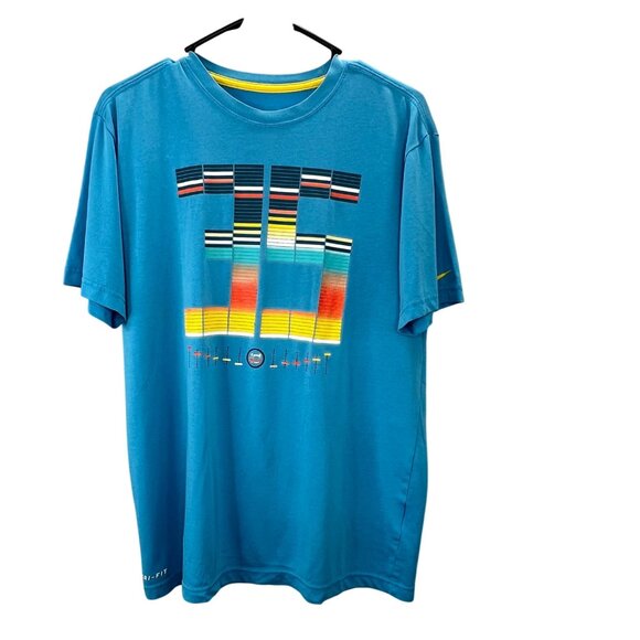 Nike Dri Fit Kevin Durant T Shirt KD 35 M Adult Blue Short Sleeve Crewneck - Picture 1 of 8